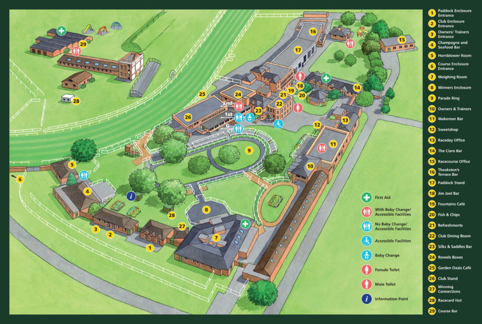 Ripon Races Ticket Map Racecourse Map - Ripon Races